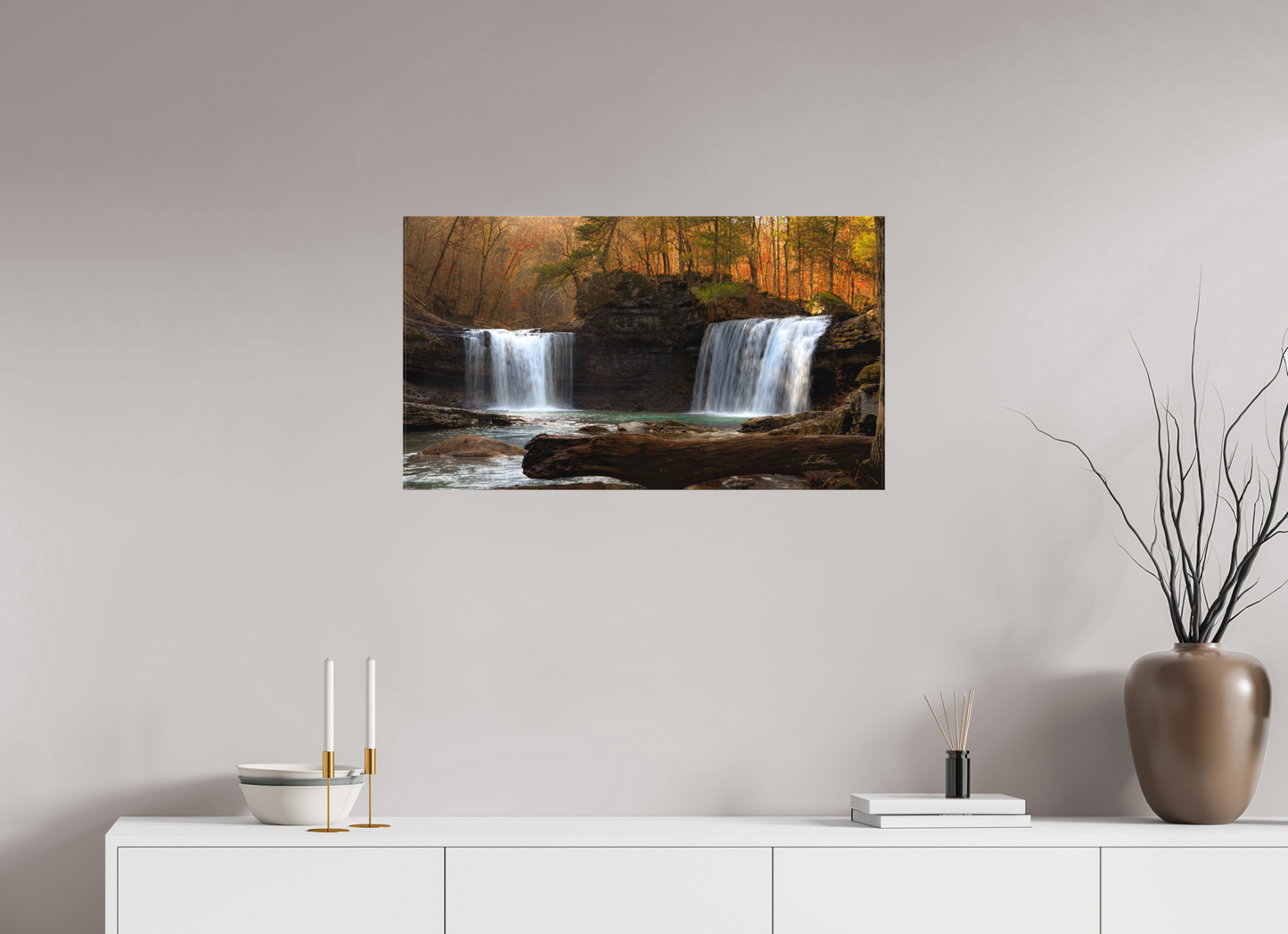 32 x 18″, Canvas Print Twin Falls