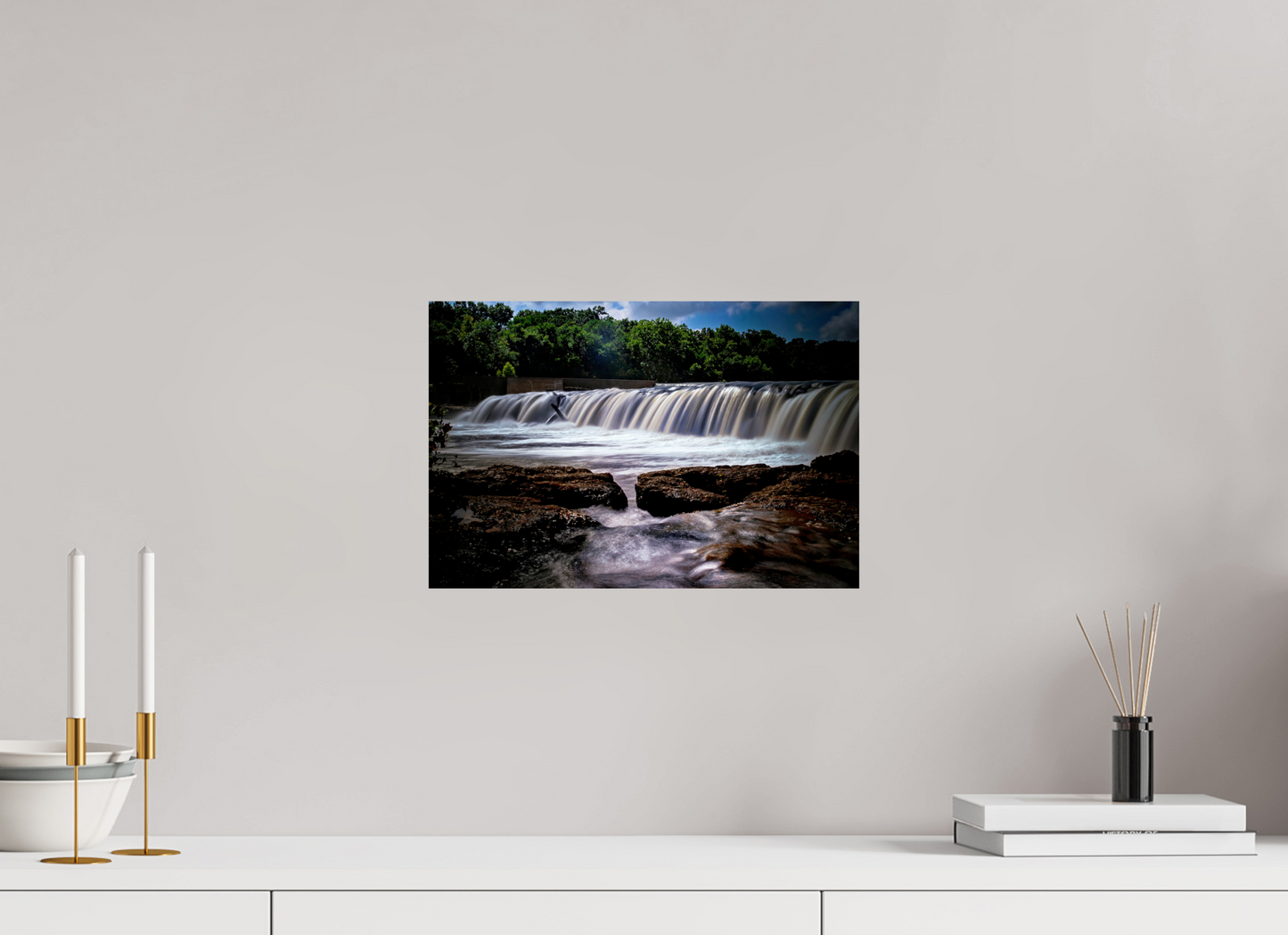 15 x 10″, Print Paper Grand Falls in Shadow
