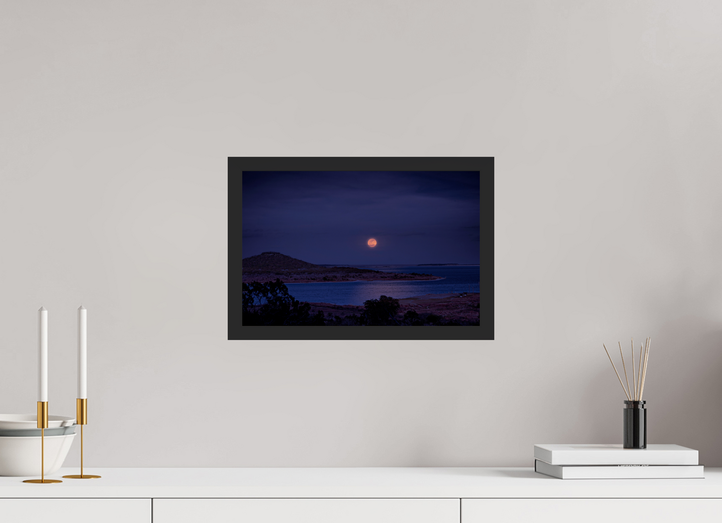 15 x 10″, Gallery Frame Peak of Lingering Light