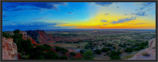Main image Edge of the Plains – Panoramic Sunset Landscape