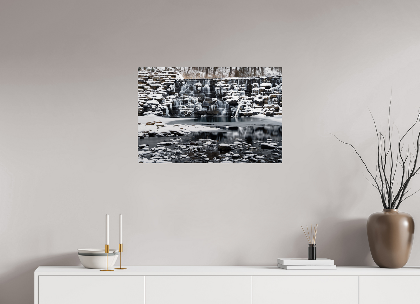 30 x 20″, Print Paper Frozen Stillness