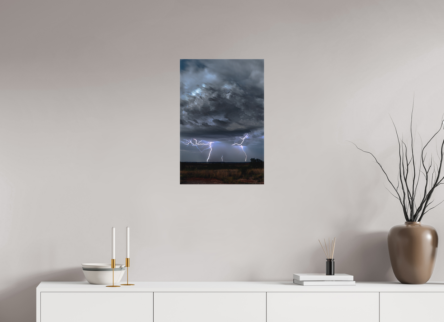 16 x 24″, Canvas Print Fractured Storm