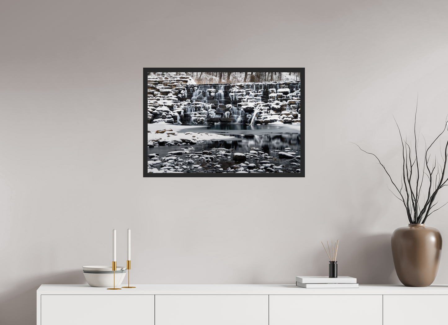 30 x 20″, Gallery Frame Frozen Stillness
