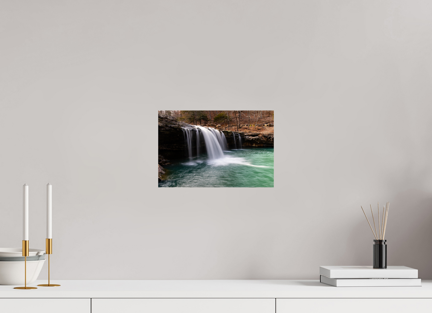 12 x 8″, Print Paper Falling Water Falls