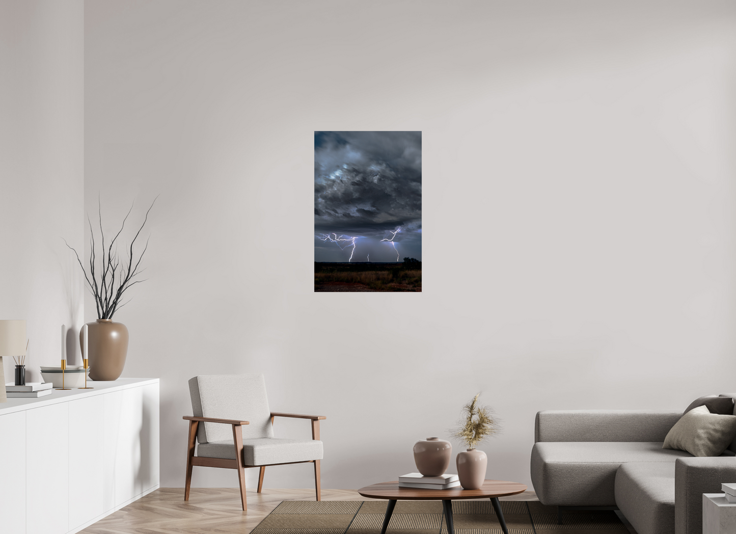 24 x 36″, Print Paper Fractured Storm