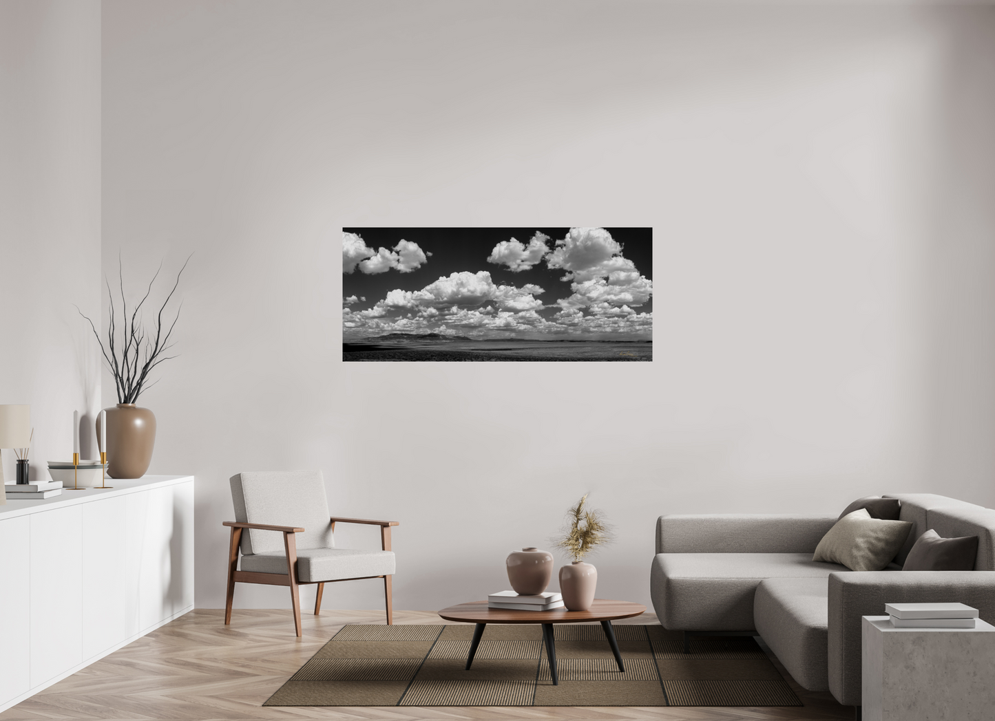 64.6 x 28″, Print Paper The Weight of the Sky | Mexican Hat, Utah Fine Art Photography