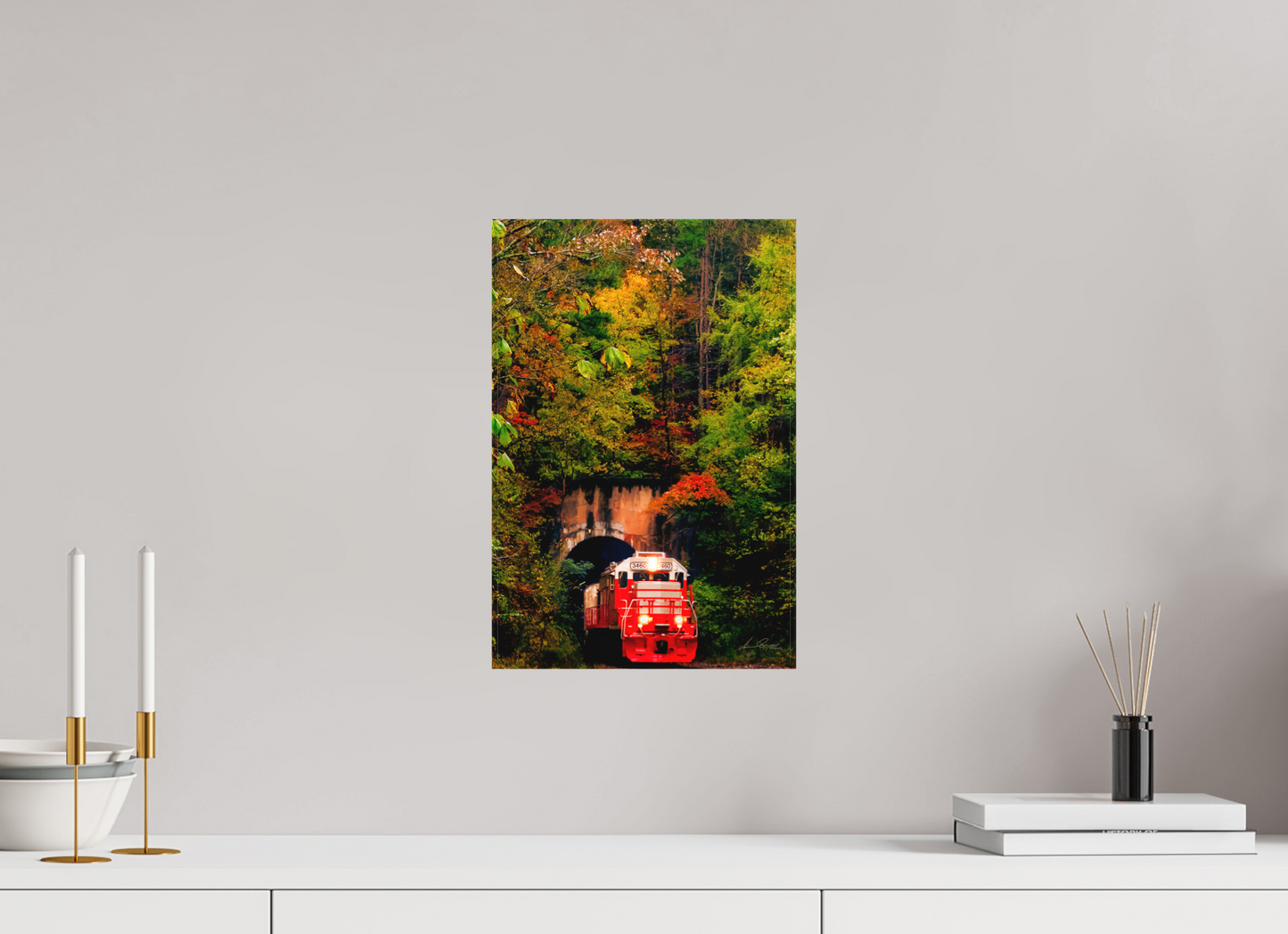 10 x 15″, Canvas Print Emerging from autumn