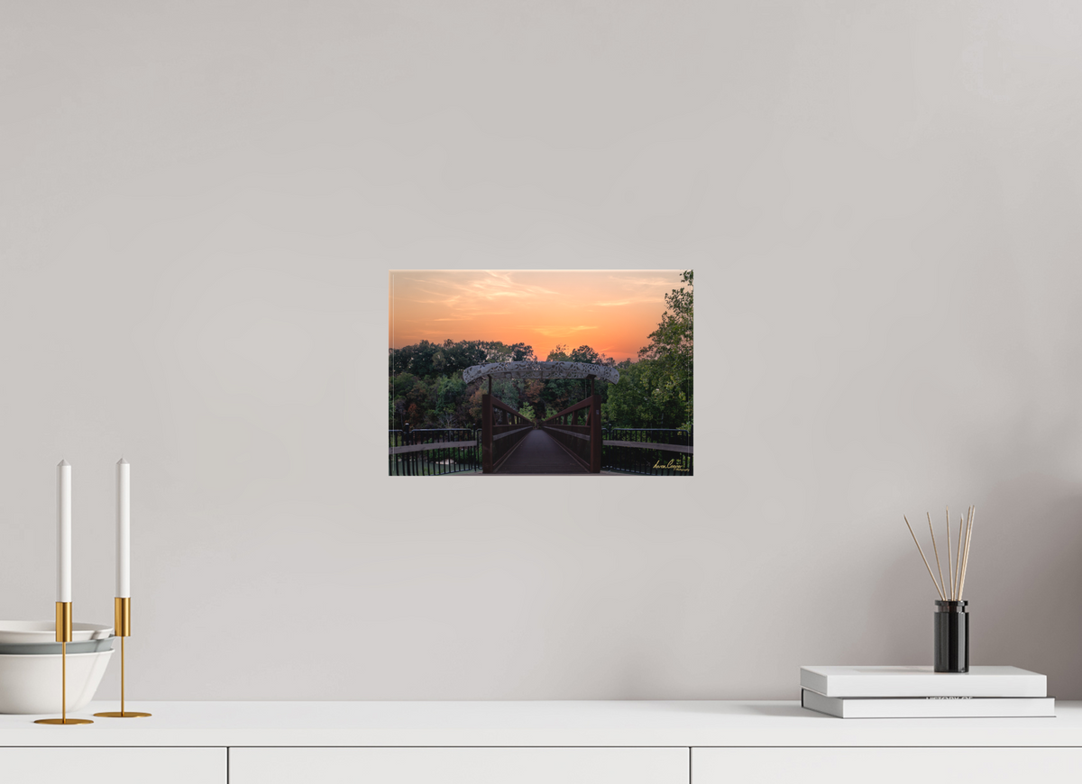 12 x 8″, Canvas Print One More Crossing | Little Sugar Bridge, Bella Vista, Arkansas