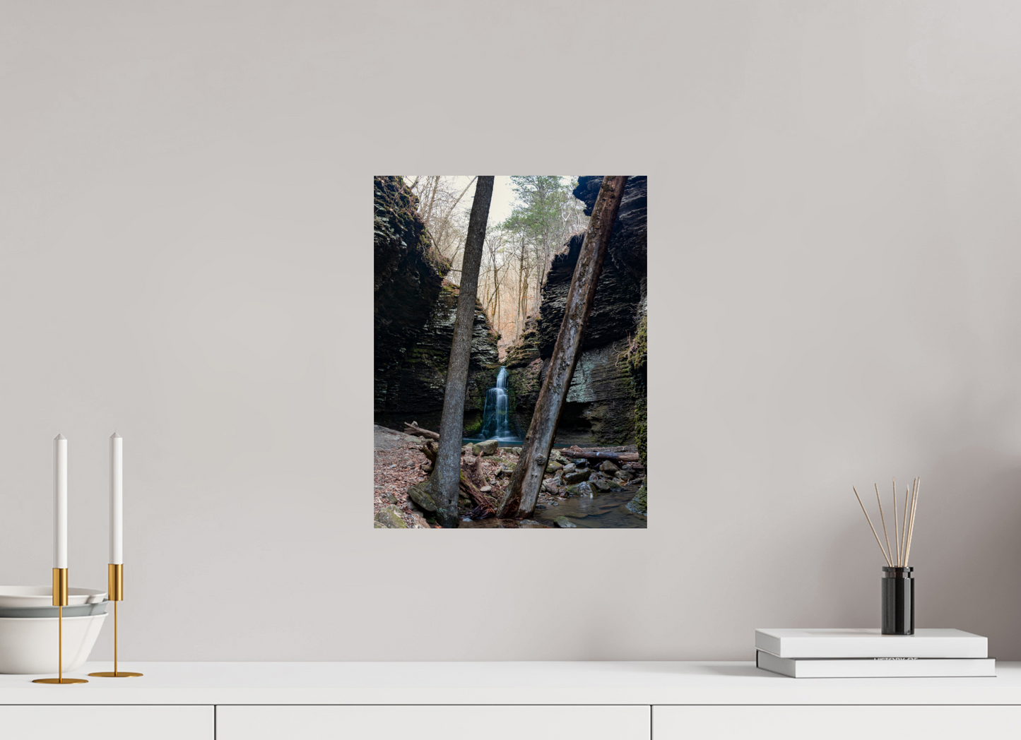 12 x 15.5″, Print Paper Between the Tress
