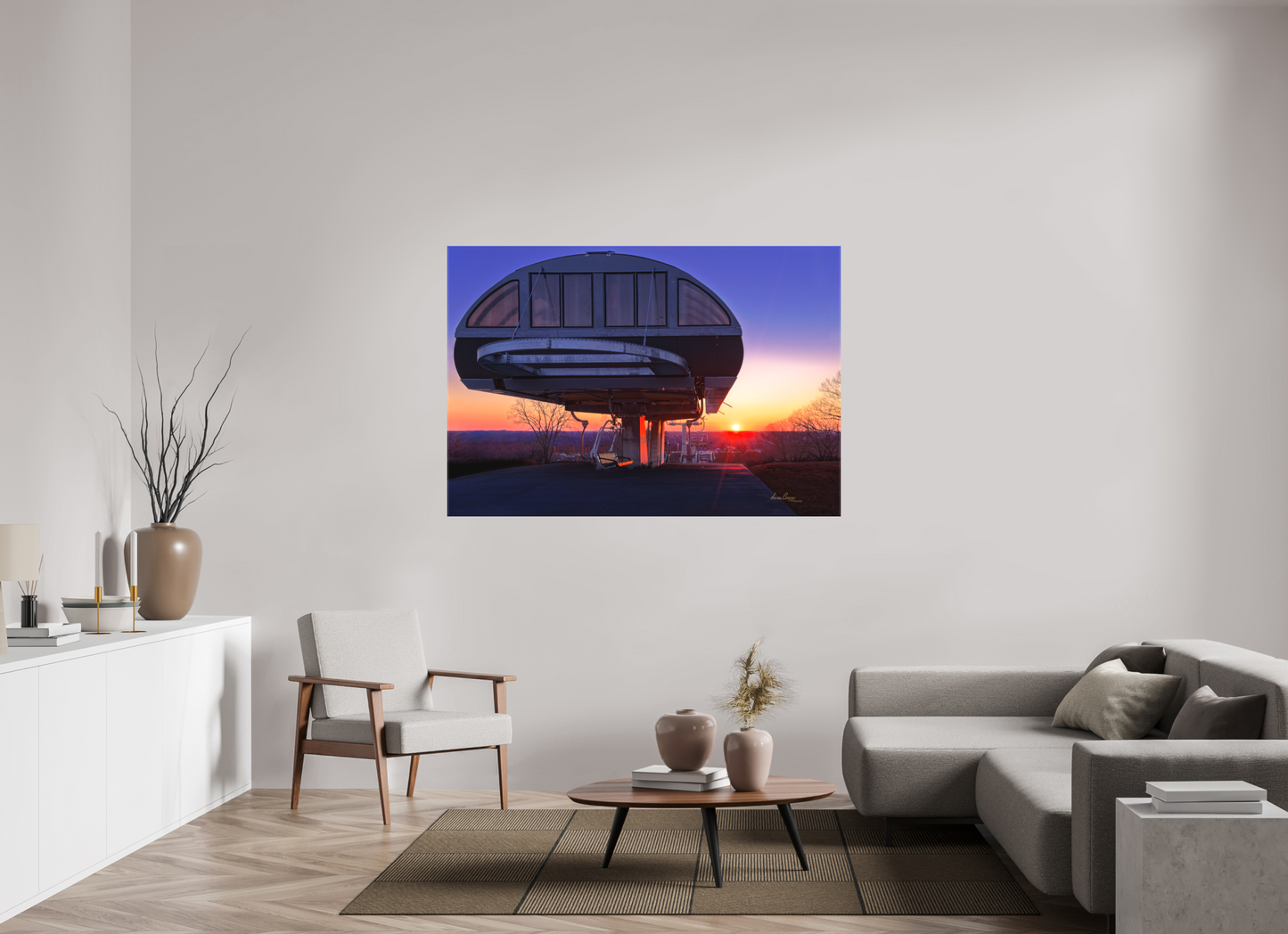 62.8 x 43″, Canvas Print End of the Ride