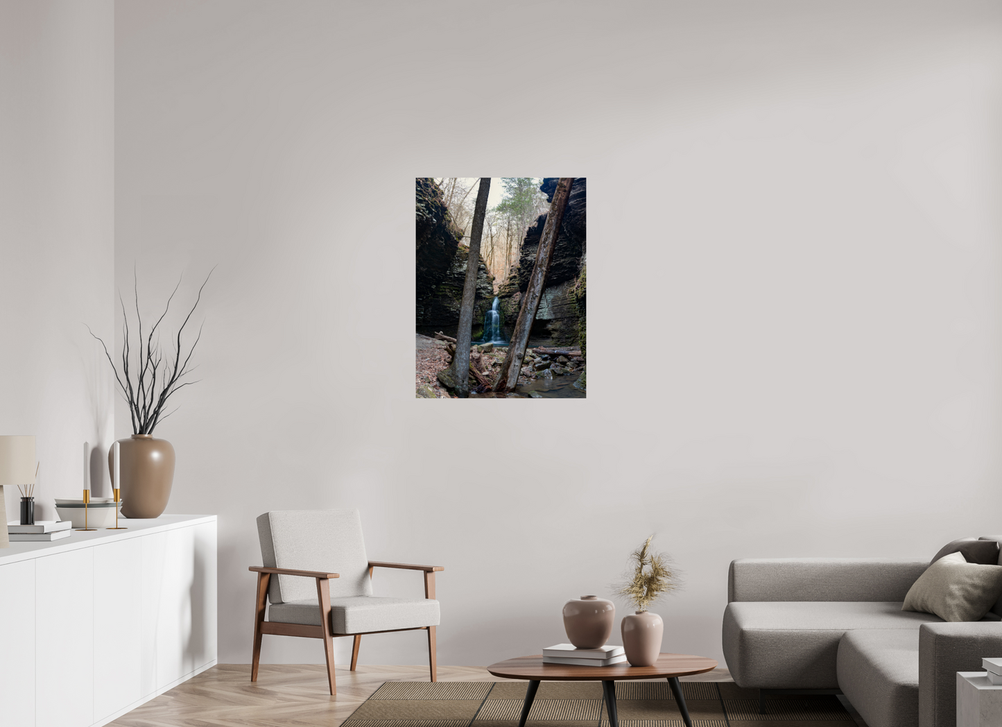 28 x 36.2″, Print Paper Between the Tress