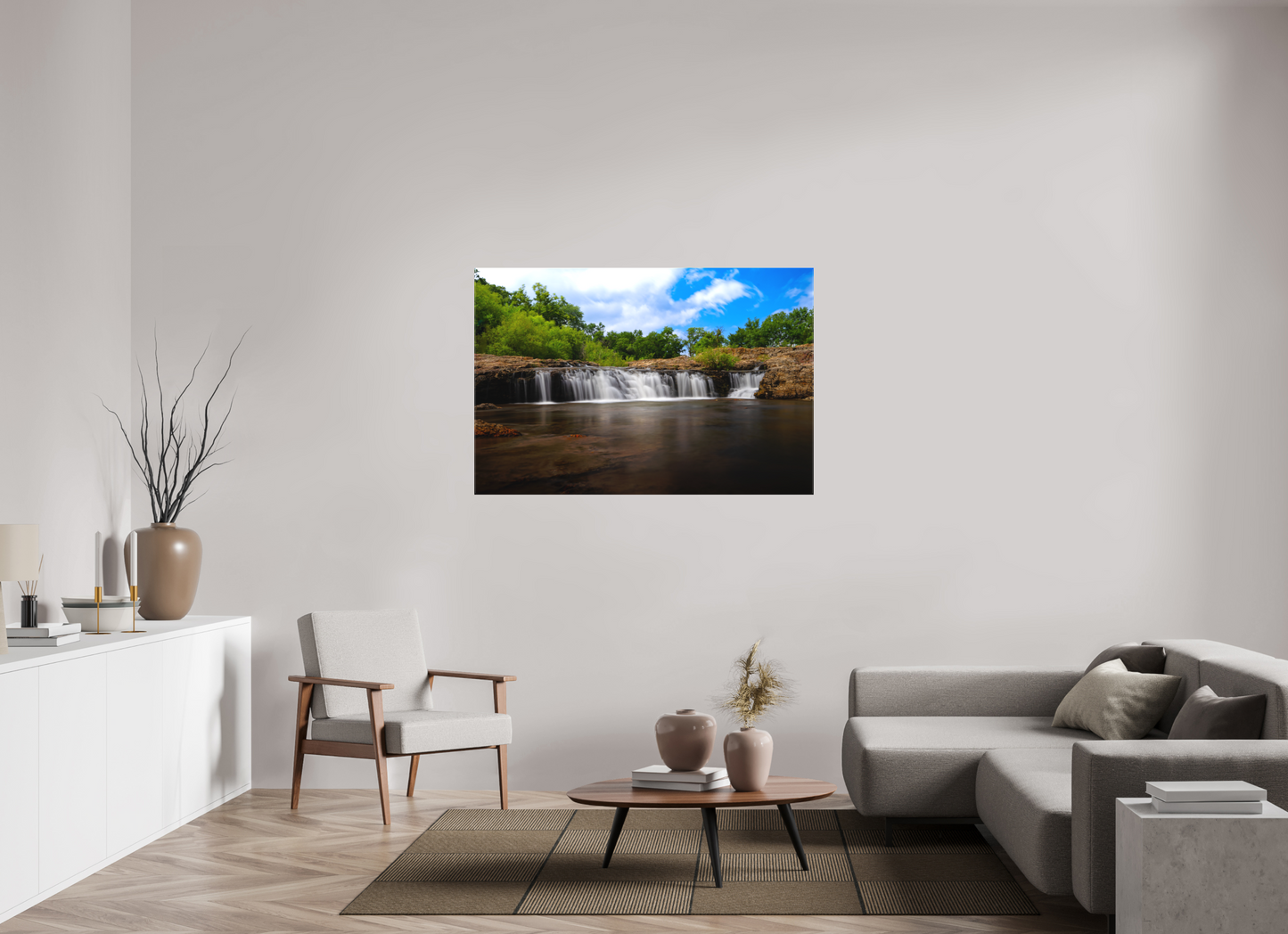 54 x 36″, Canvas Print Grand Falls in Bloom