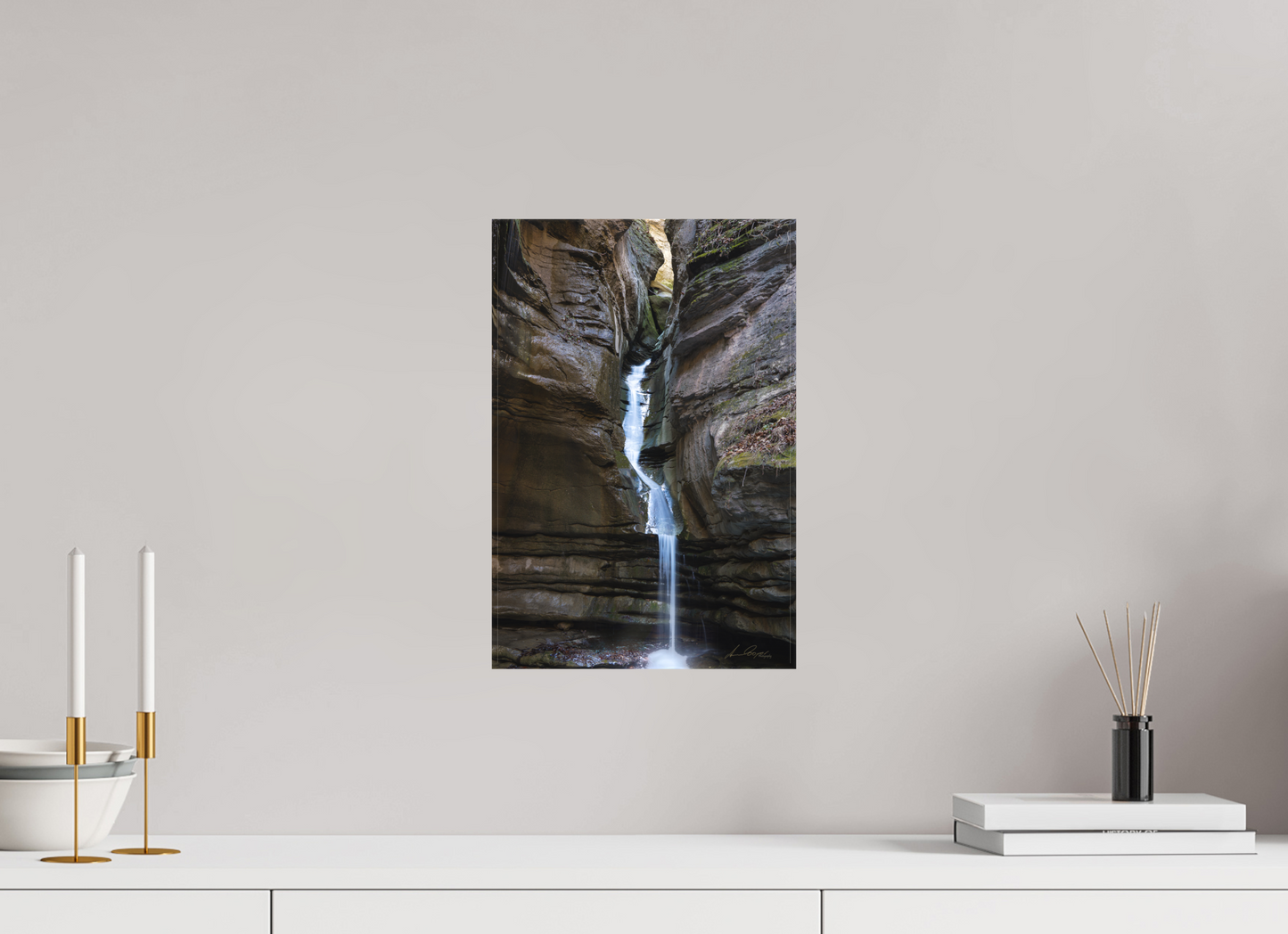10 x 15″, Canvas Print Thunder Canyon Falls