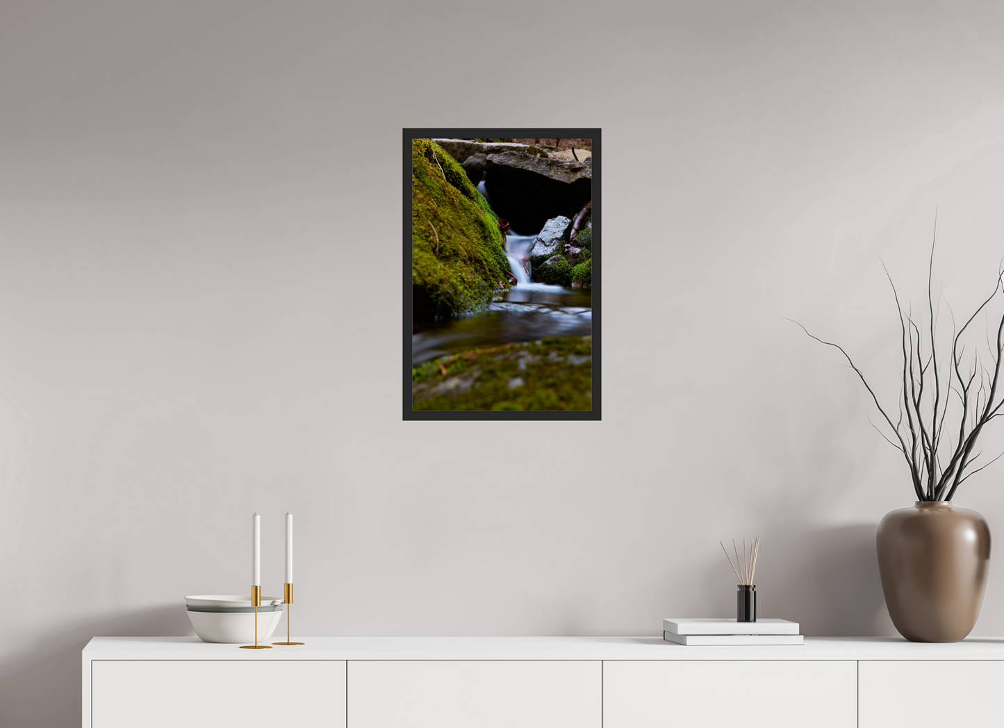 16 x 24″, Gallery Frame Between Moss and Stone