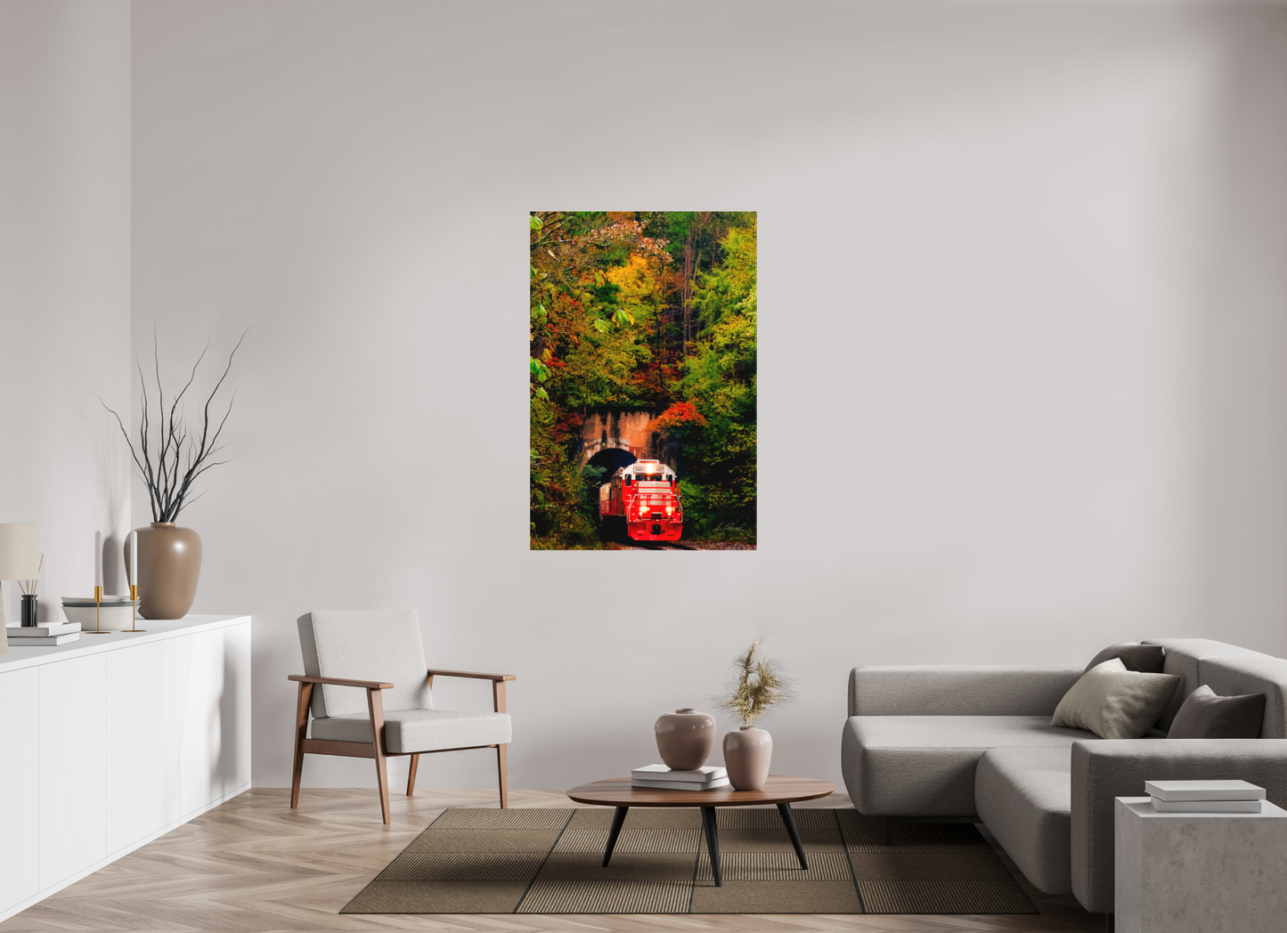 36 x 54″, Canvas Print Emerging from autumn