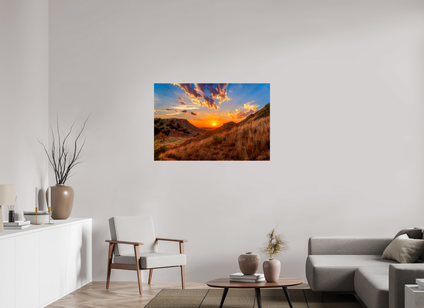45 x 30″, Print Paper Embers of the Horizon