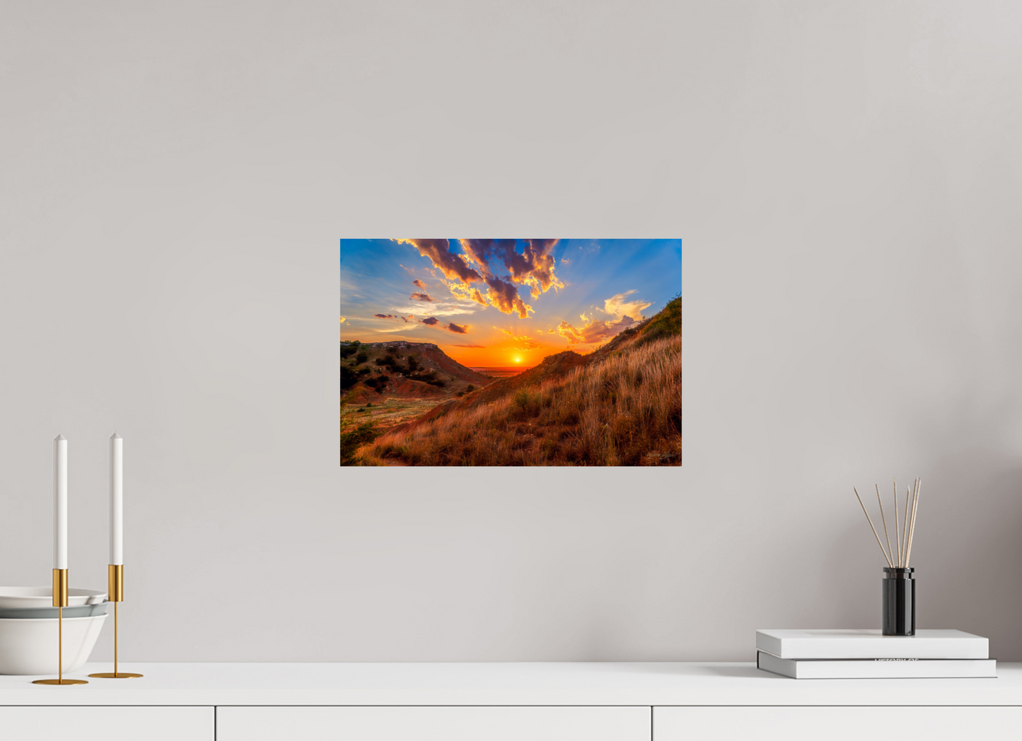 15 x 10″, Print Paper Embers of the Horizon