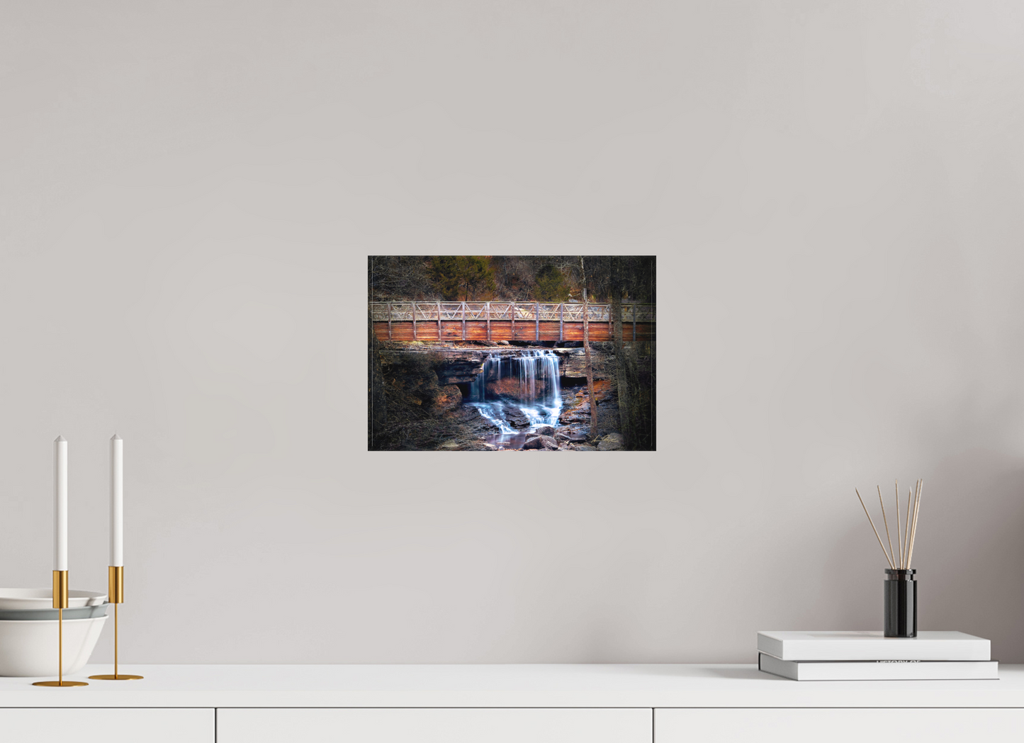 12 x 8″, Canvas Print Pinon Falls