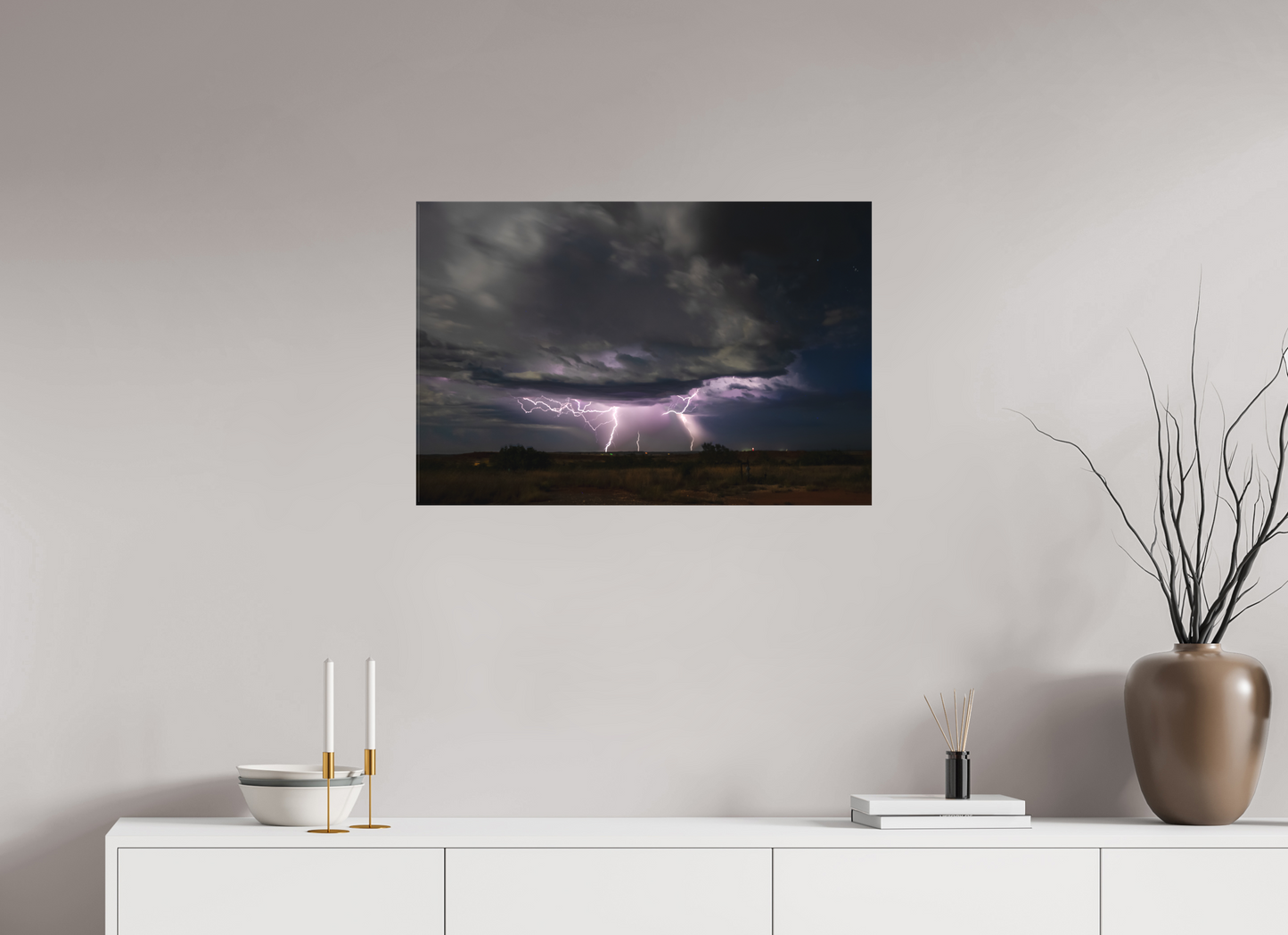 30.2 x 20″, Canvas Print Quiet Before the Strike