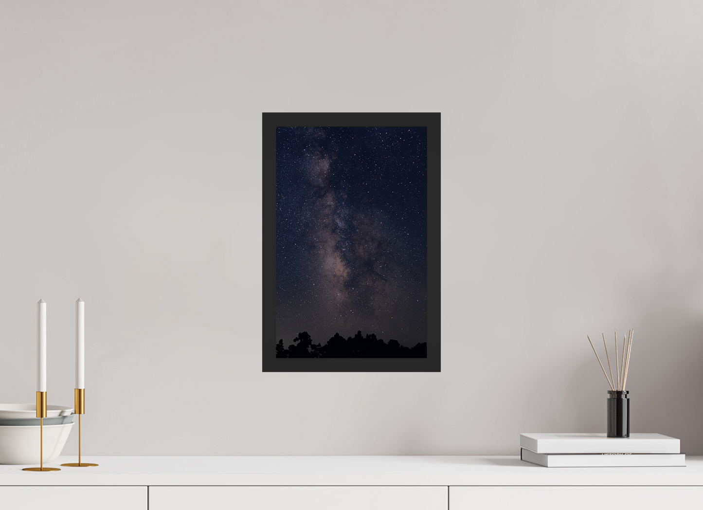 10 x 15″, Gallery Frame River of Stars – Milky Way Night Sky