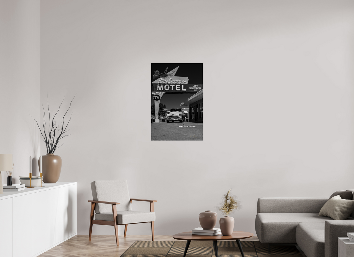 24 x 36″, Print Paper Where the Mother Road Sleeps