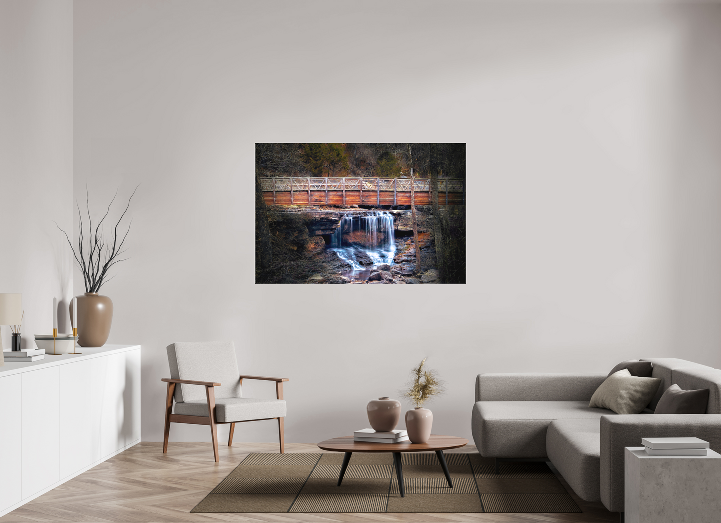 60 x 40″, Canvas Print Pinon Falls