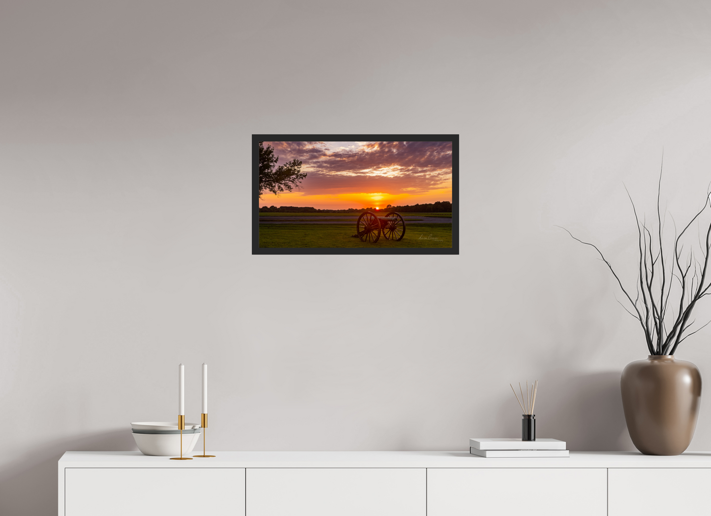 24 x 13.5″, Gallery Frame Echoes in the Last Light