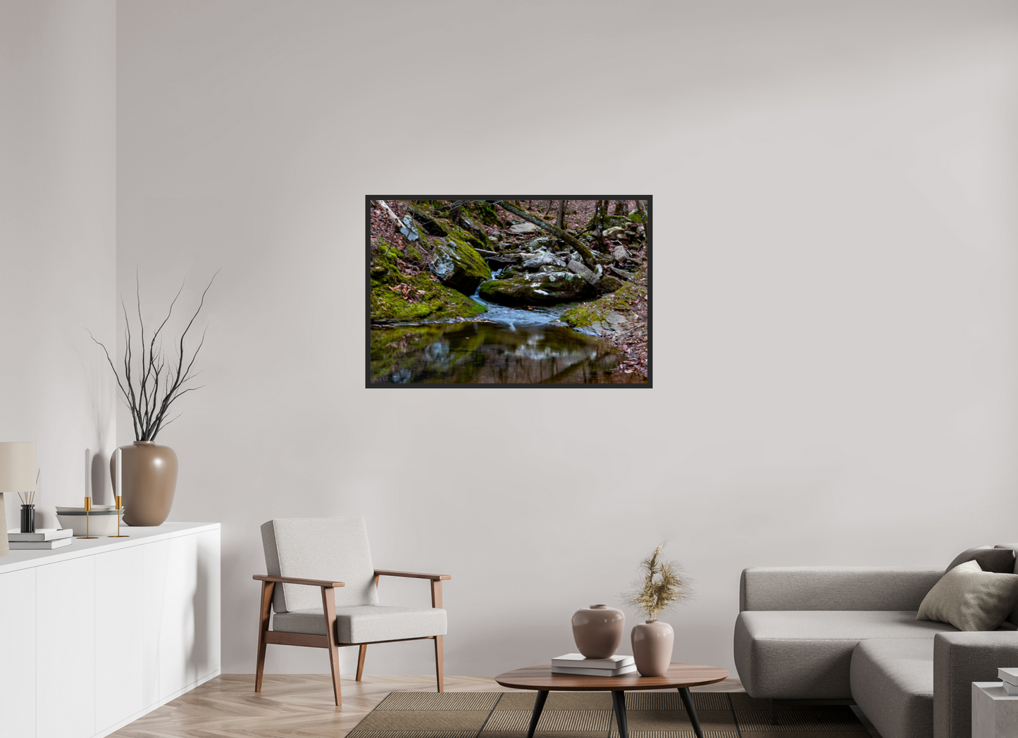 45 x 30″, Gallery Frame Where the Creek Rests