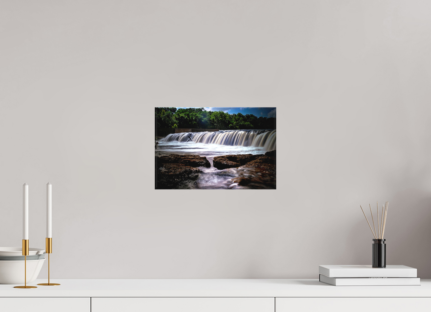 12 x 8″, Canvas Print Grand Falls in Shadow