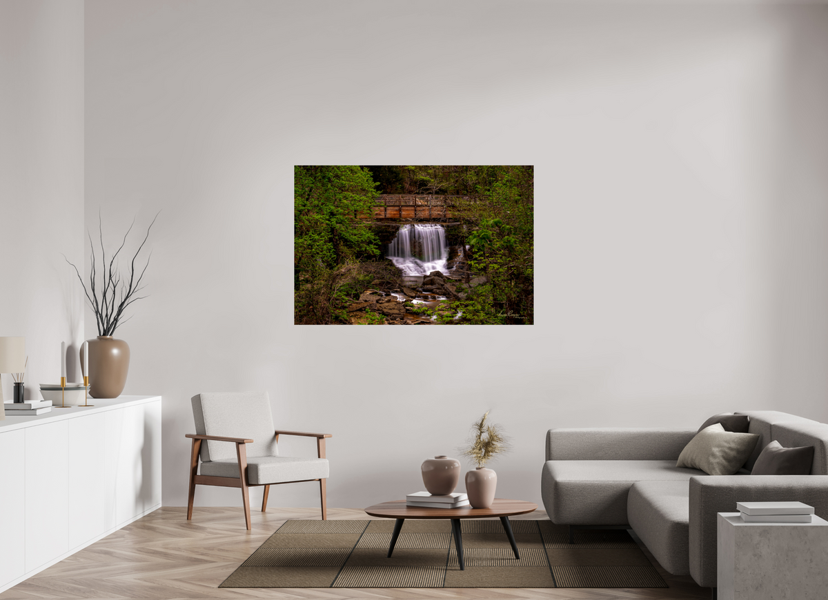 60 x 40″, Print Paper Pinon Falls • Bella Vista, Arkansas