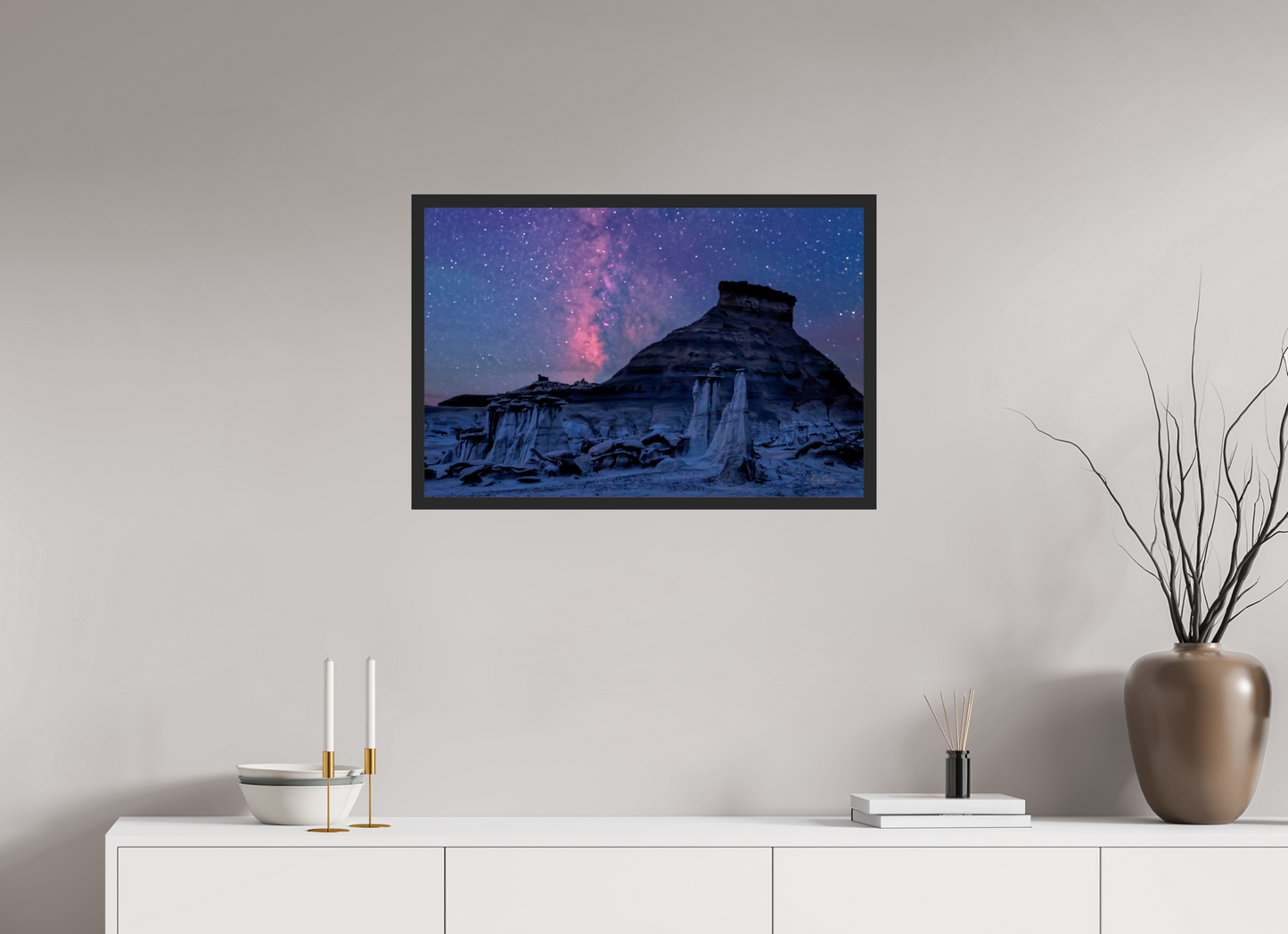 30 x 20″, Gallery Frame Cathedrals of the Night