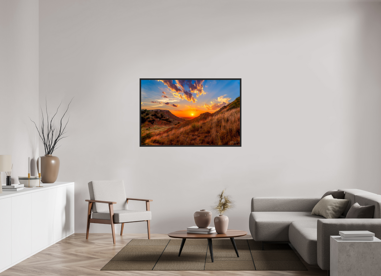 54 x 36″, Gallery Frame Embers of the Horizon