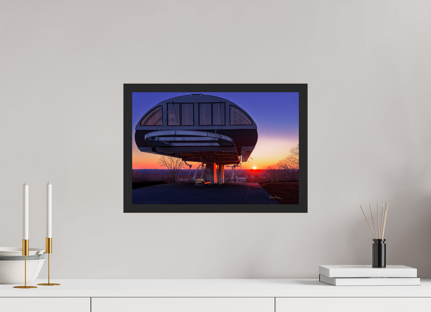 17.5 x 12″, Gallery Frame End of the Ride