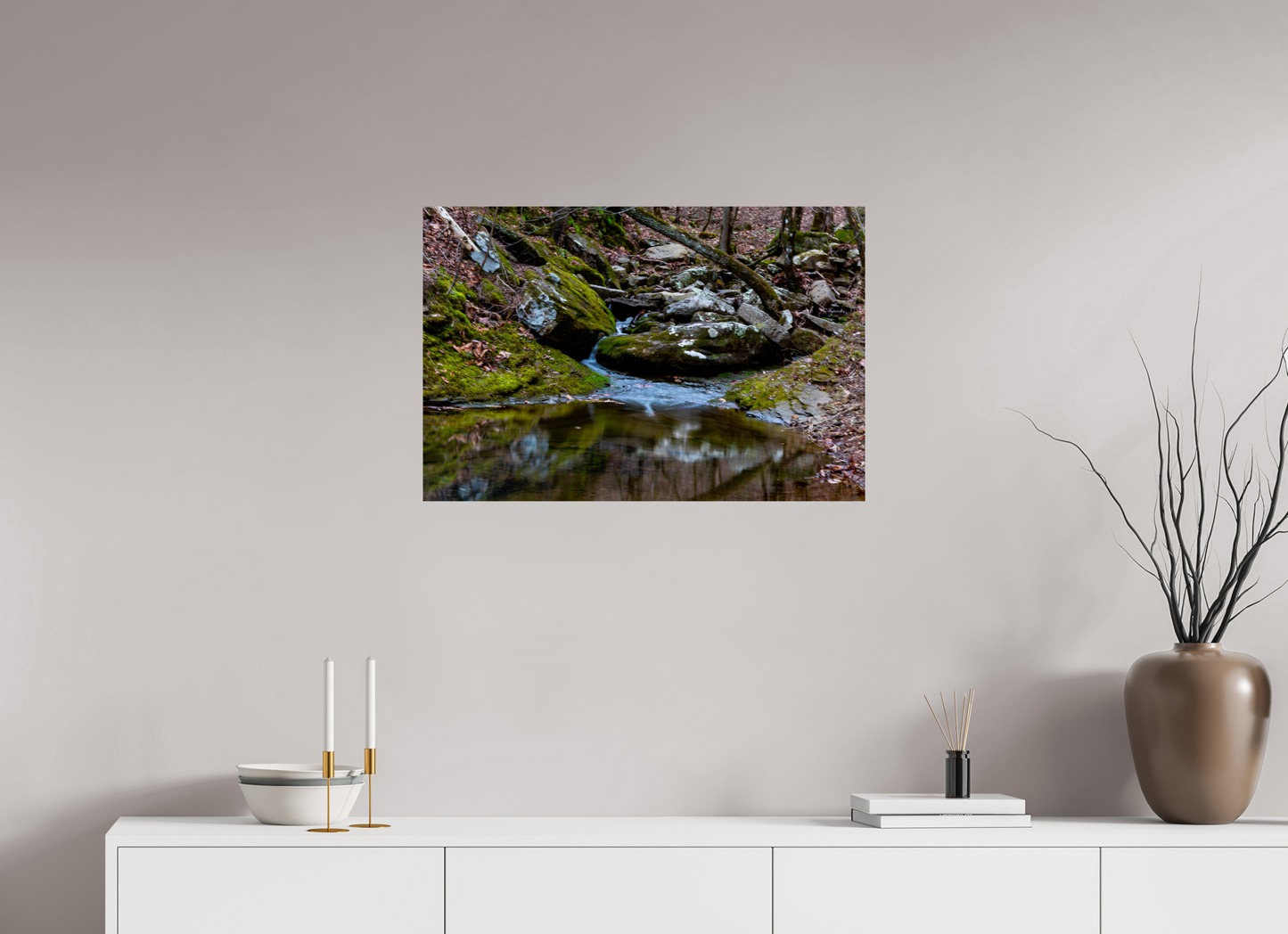 30 x 20″, Print Paper Where the Creek Rests