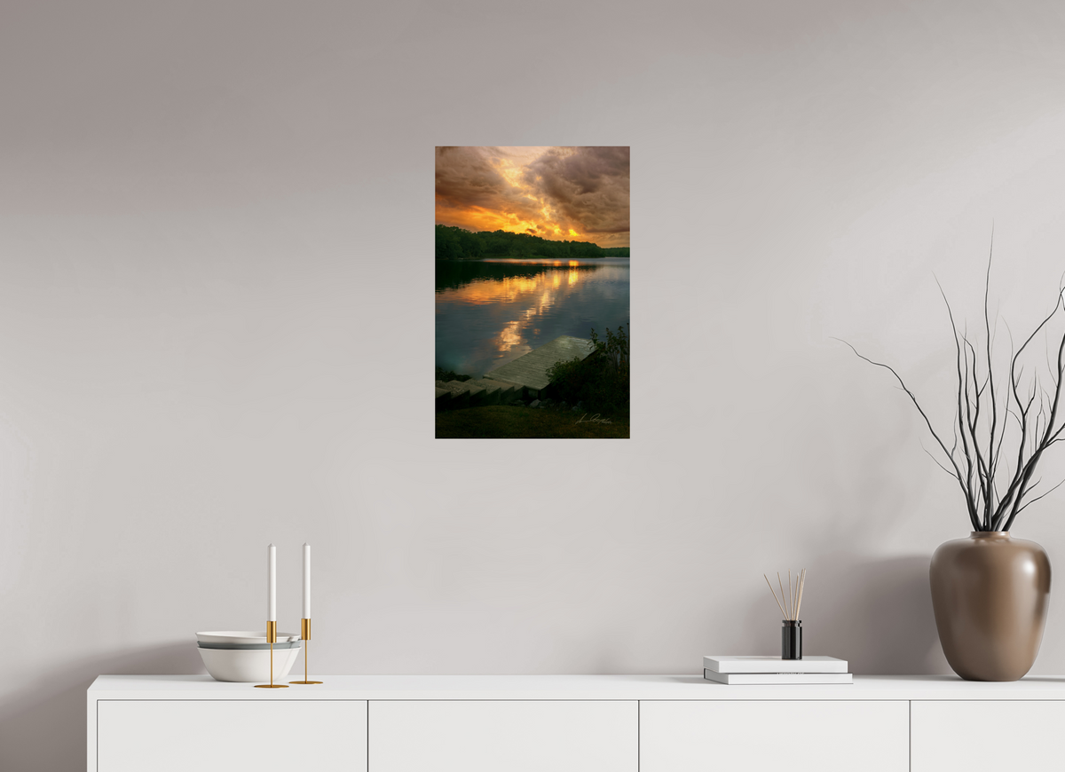 16 x 24″, Print Paper Refelected Fire