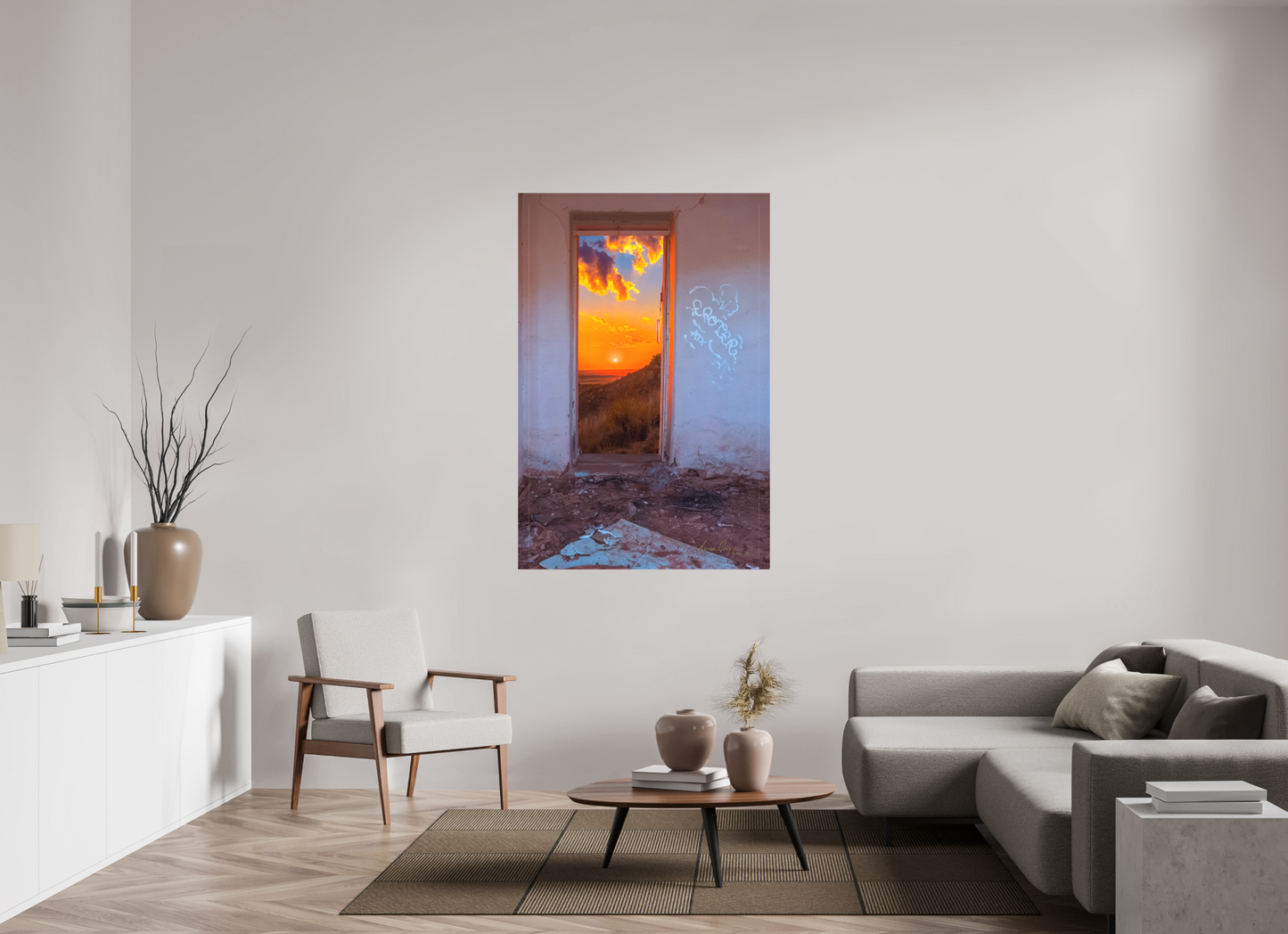 40 x 60″, Canvas Print Everything Is Better Outside
