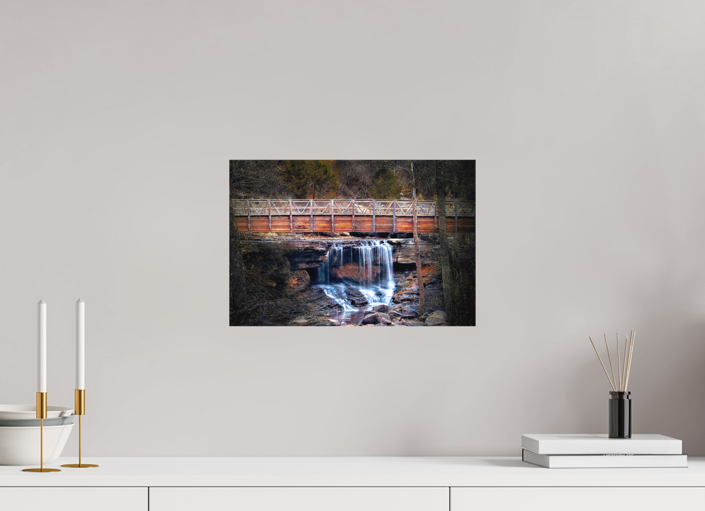 15 x 10″, Canvas Print Pinon Falls