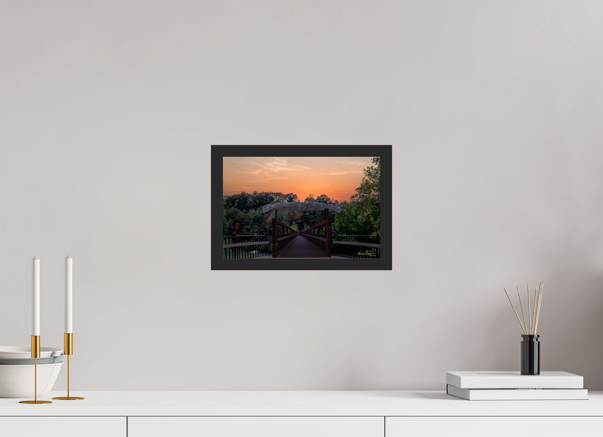 12 x 8″, Gallery Frame One More Crossing | Little Sugar Bridge, Bella Vista, Arkansas