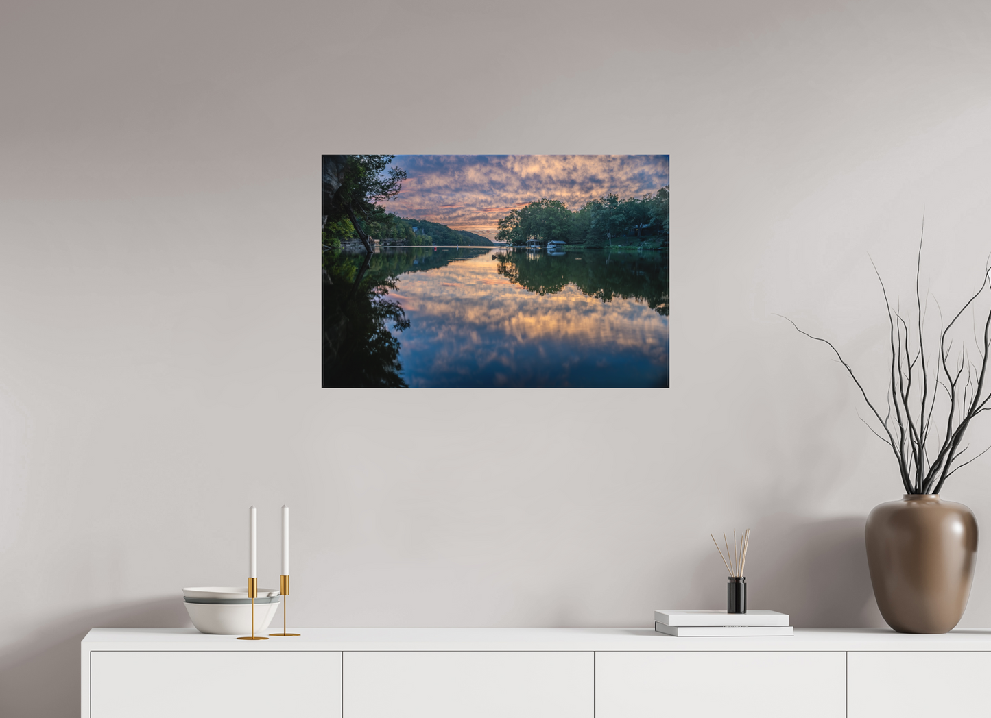 30 x 20″, Canvas Print Morning Mirrors