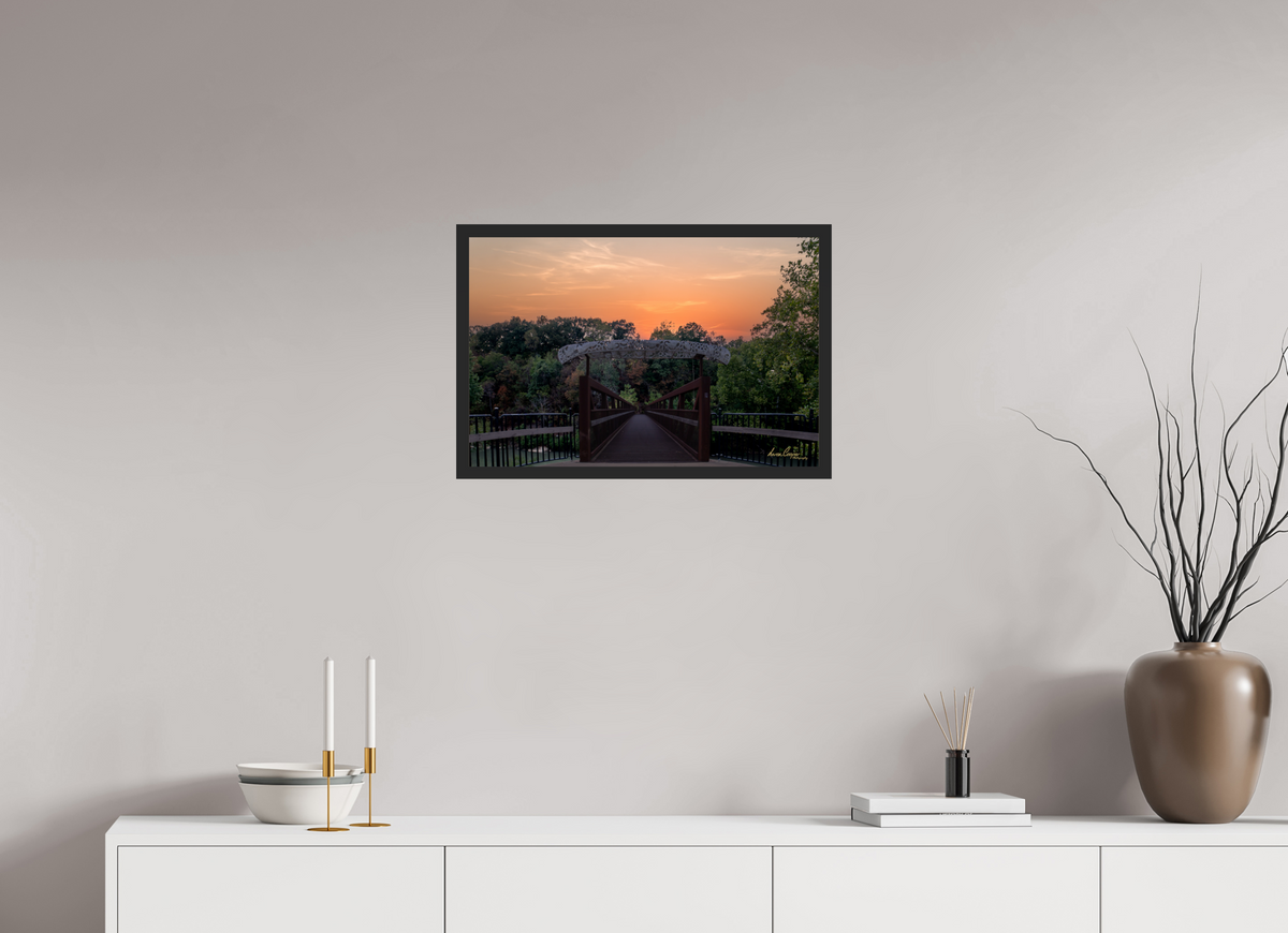24 x 16″, Gallery Frame One More Crossing | Little Sugar Bridge, Bella Vista, Arkansas
