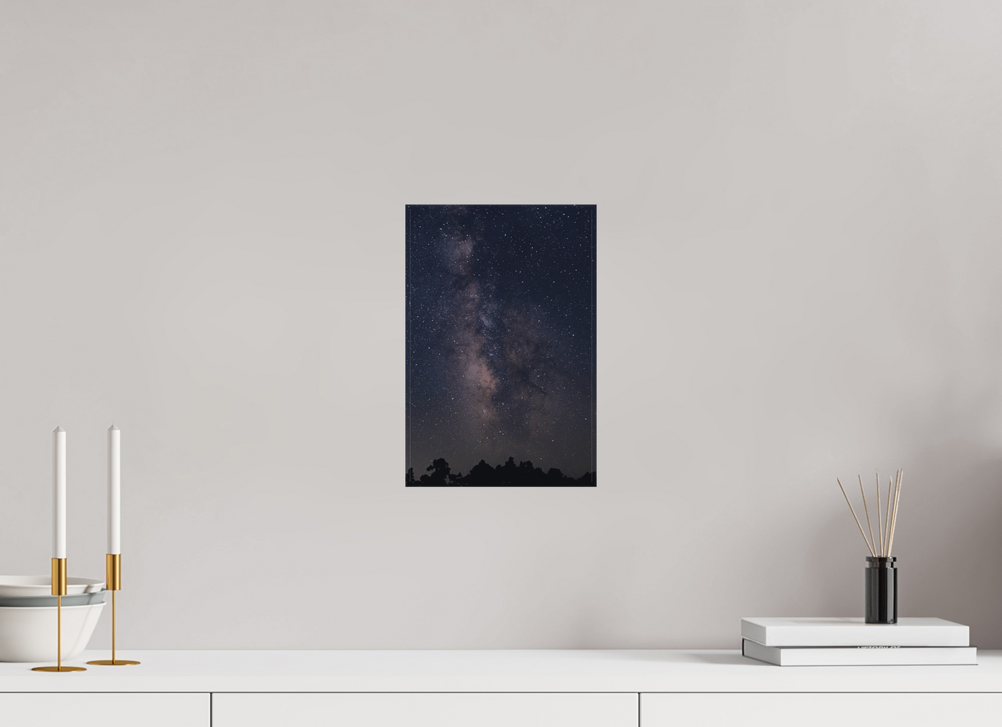 8 x 12″, Canvas Print River of Stars – Milky Way Night Sky