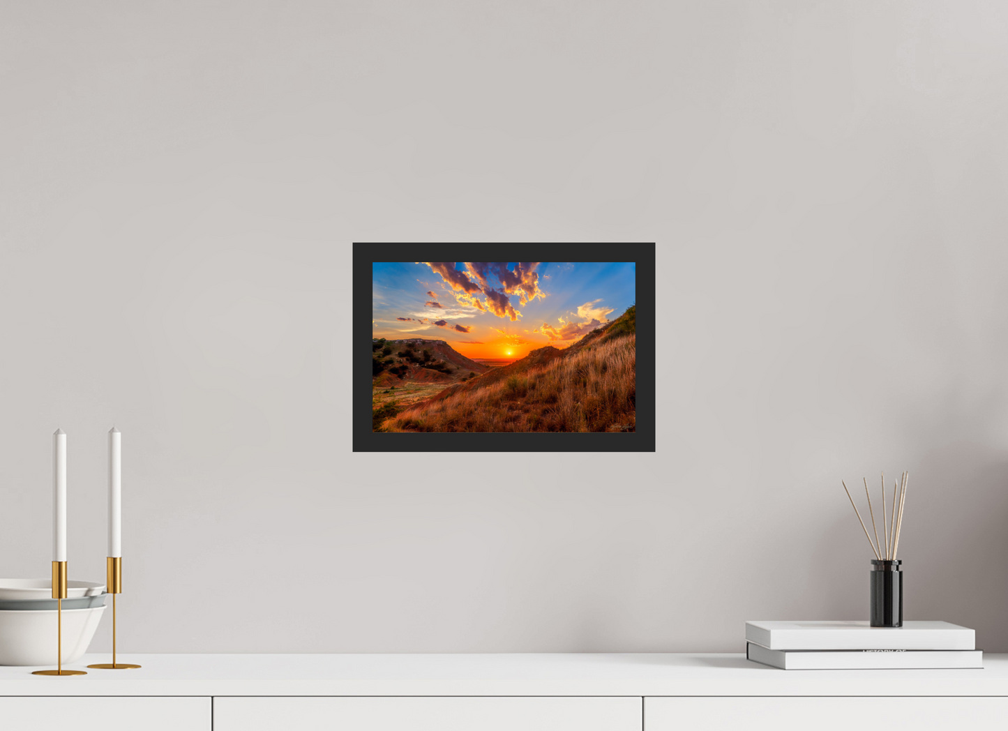 12 x 8″, Gallery Frame Embers of the Horizon