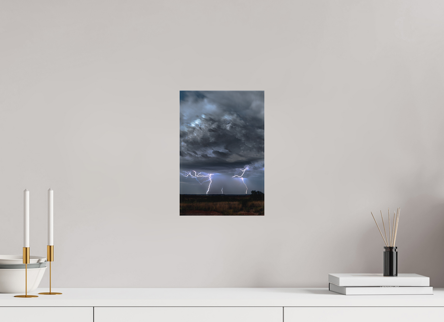 8 x 12″, Canvas Print Fractured Storm