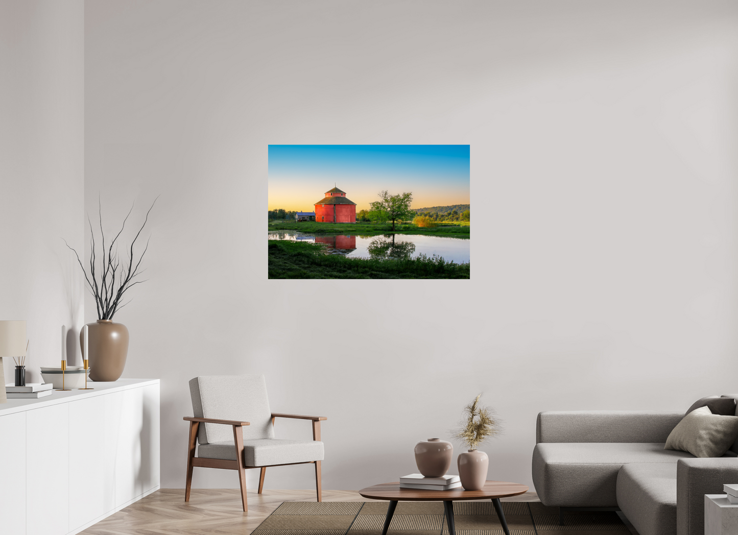 45 x 30″, Photo Print On Fuji Crystal DP II Round Barn