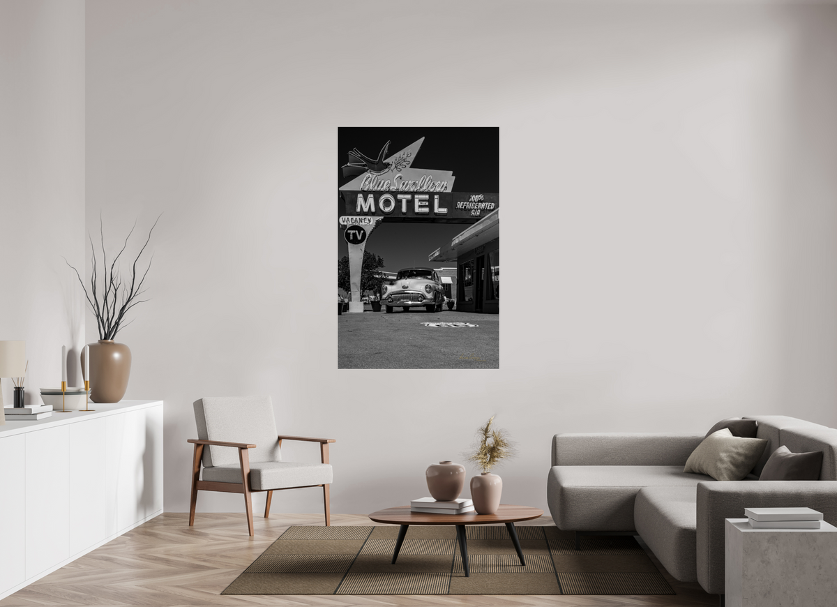40 x 60″, Print Paper Where the Mother Road Sleeps