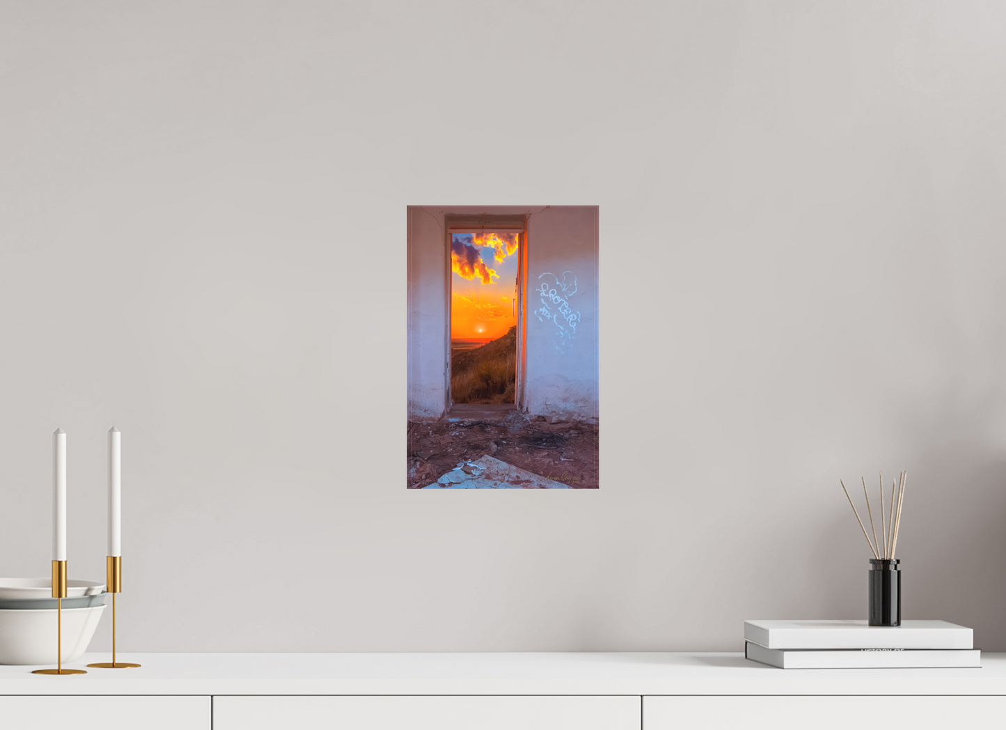 8 x 12″, Canvas Print Everything Is Better Outside