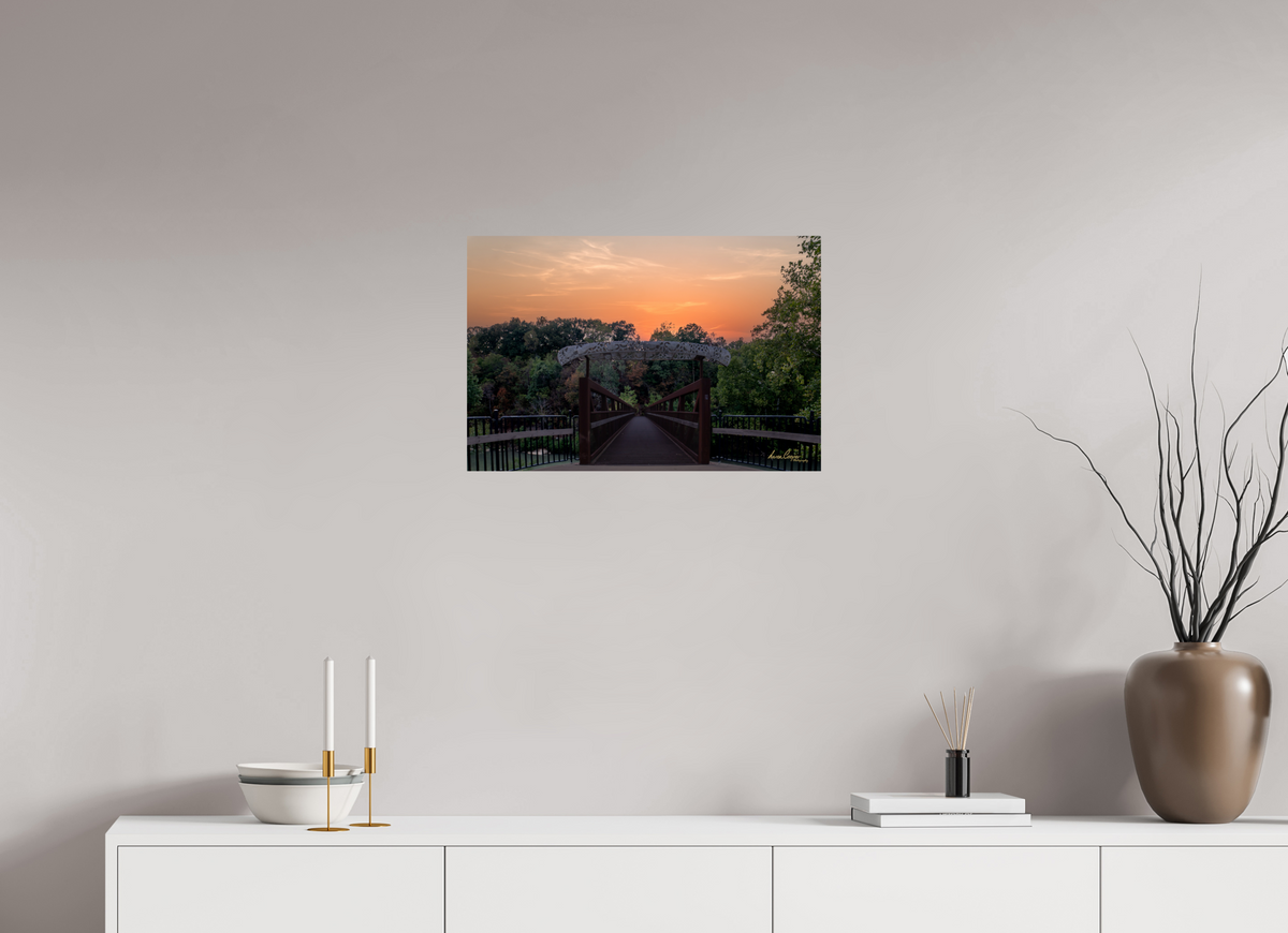 24 x 16″, Print Paper One More Crossing | Little Sugar Bridge, Bella Vista, Arkansas