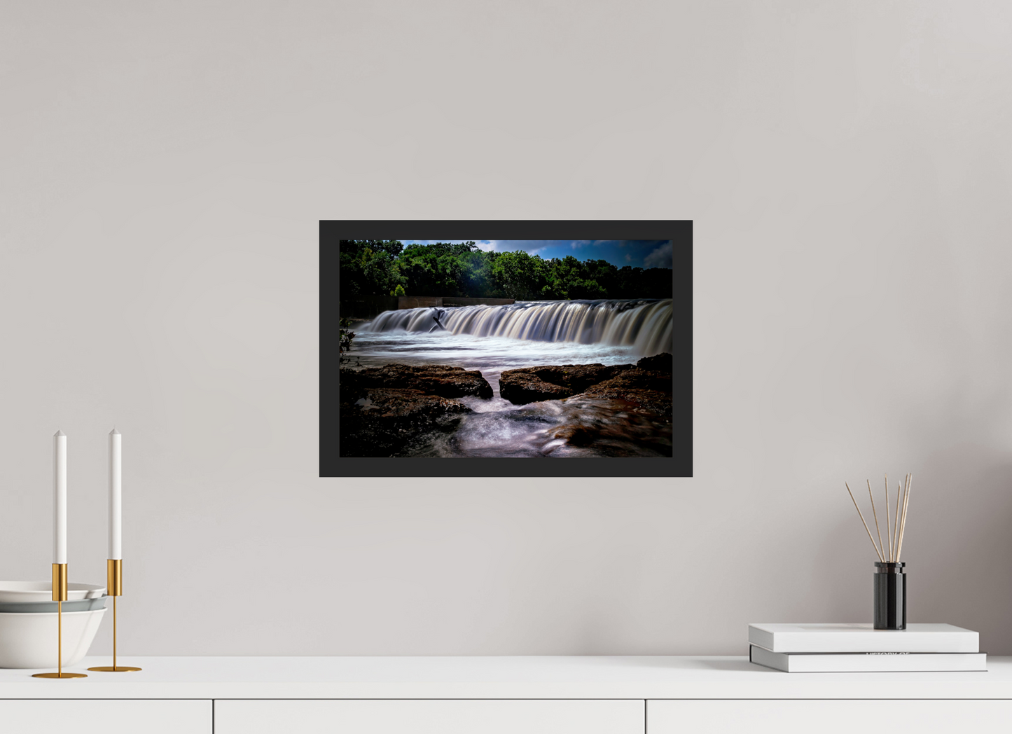 15 x 10″, Gallery Frame Grand Falls in Shadow