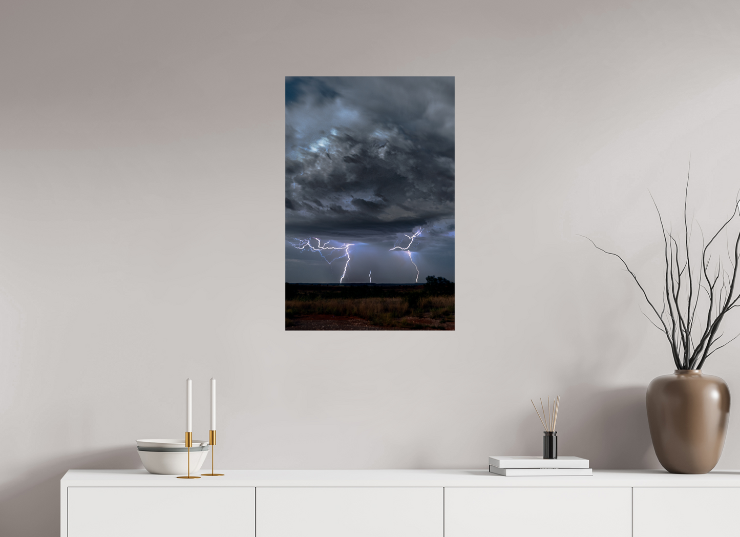 20 x 30″, Print Paper Fractured Storm