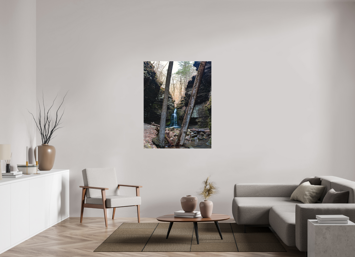 39 x 50.5″, Canvas Print Between the Tress